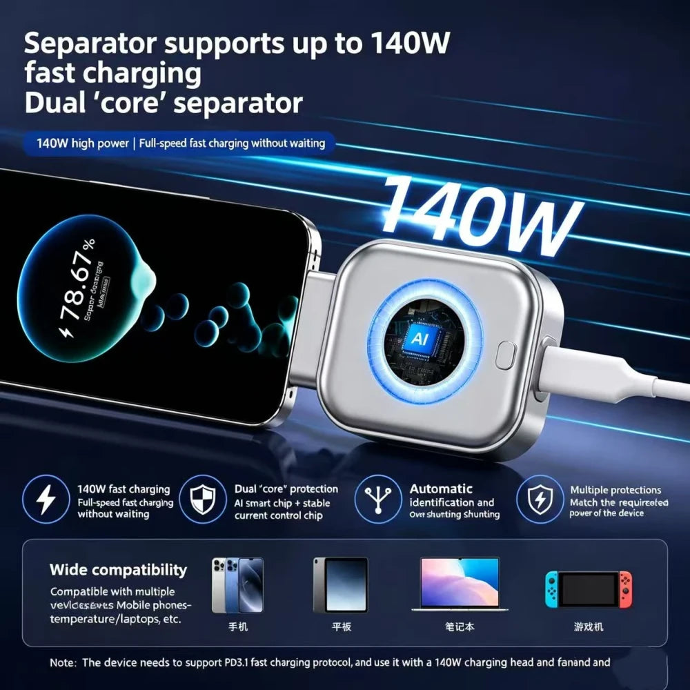 Smart Auto Disconnect Type C Charger