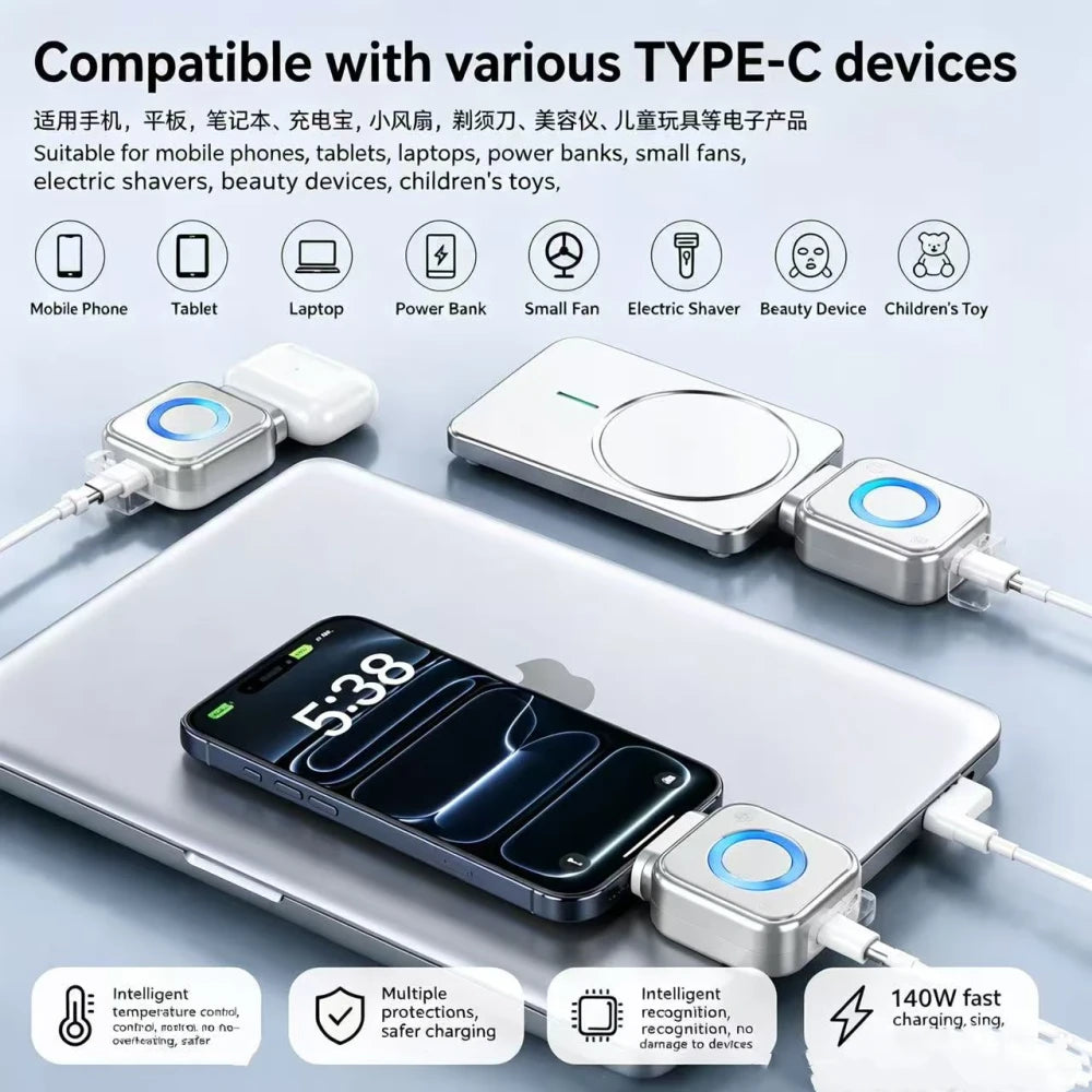 Smart Auto Disconnect Type C Charger