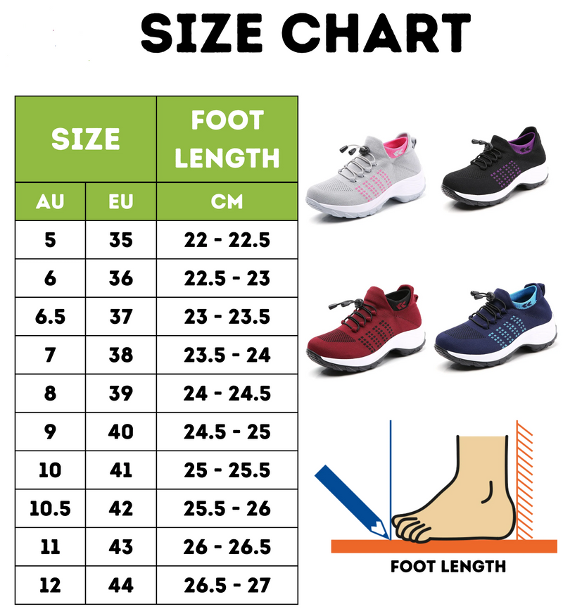 Orthopedic Women's Lightweight Air Cushion Sneakers- 50 OFF Until Stock Lasts